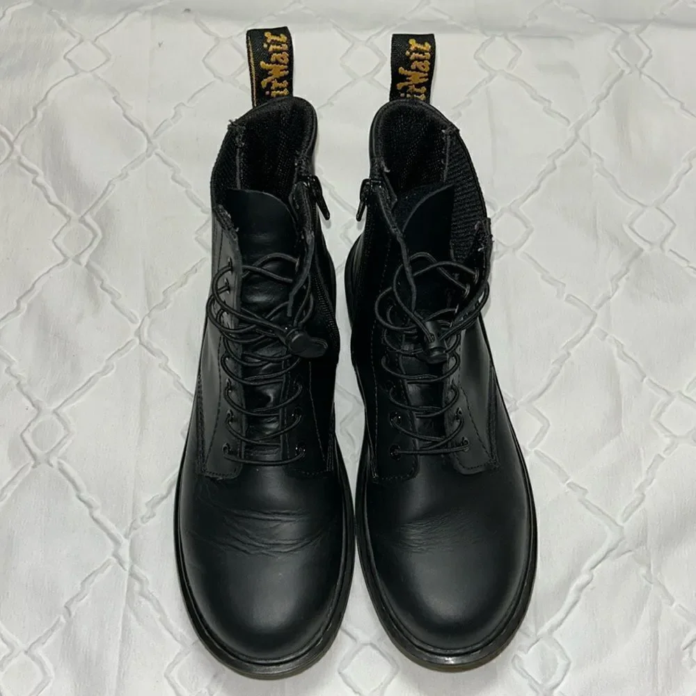 Dr Martens Black Lace Up Combat Boots(Size 5)